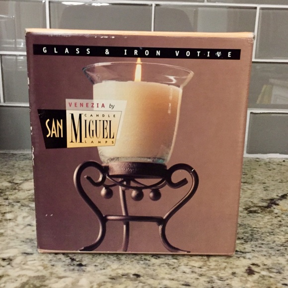 BEAUTIFUL SAN MIGUEL WROUGHT IRON CANDLE - Picture 1 of 7